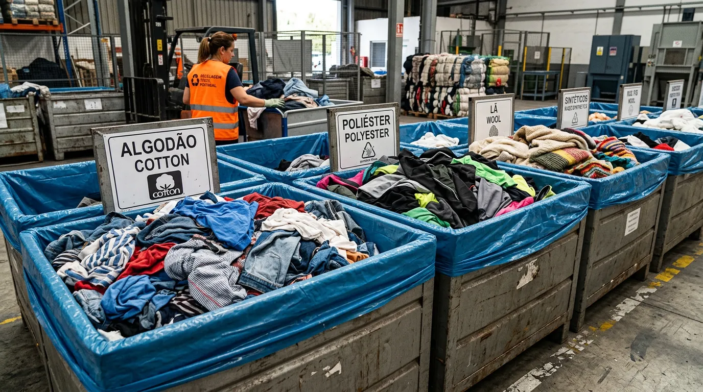 Textile waste sorting facility