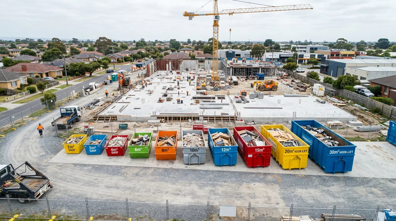 Construction skip bins