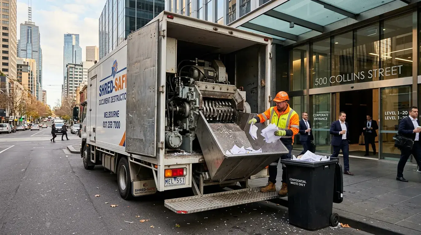 On-site shredding