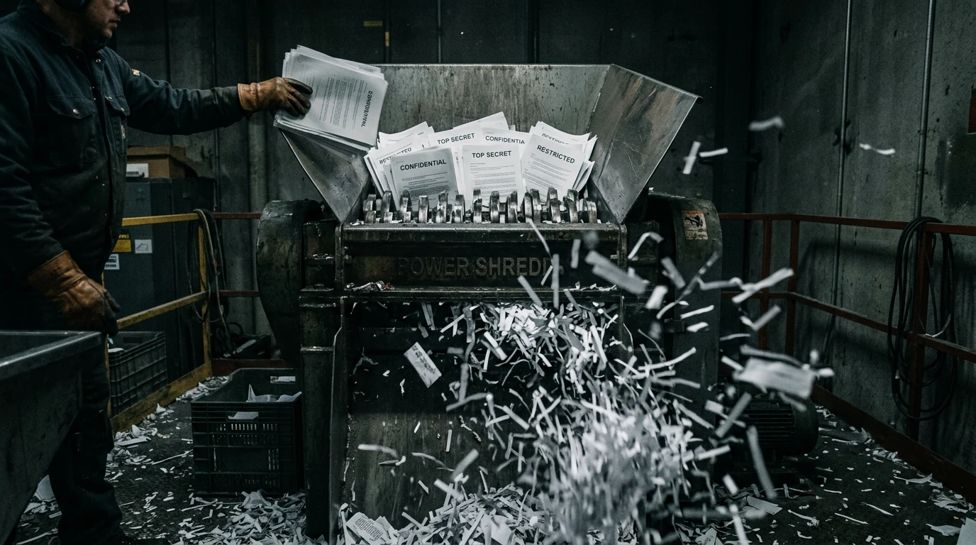 Industrial document shredder