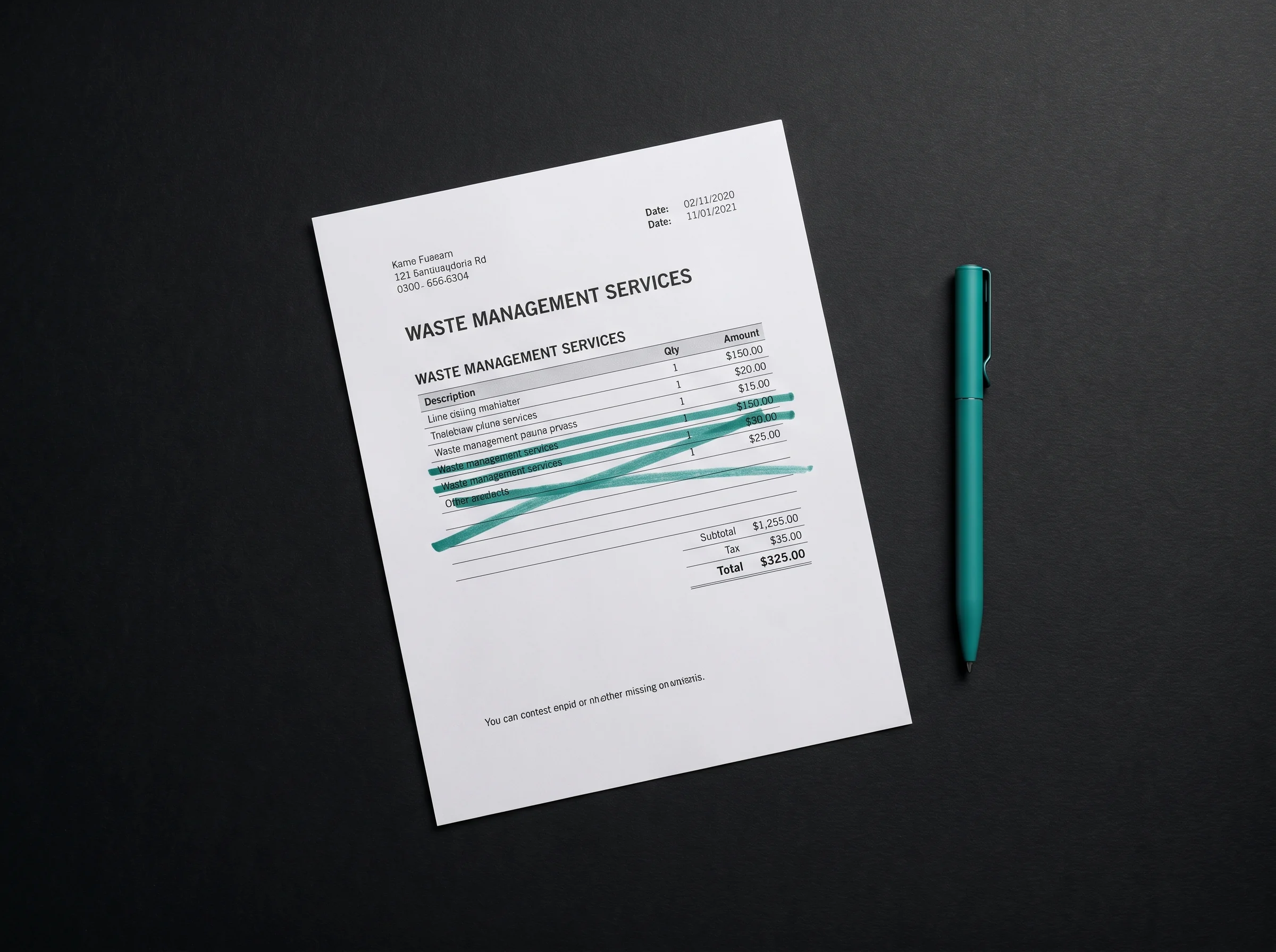 Invoice audit in progress