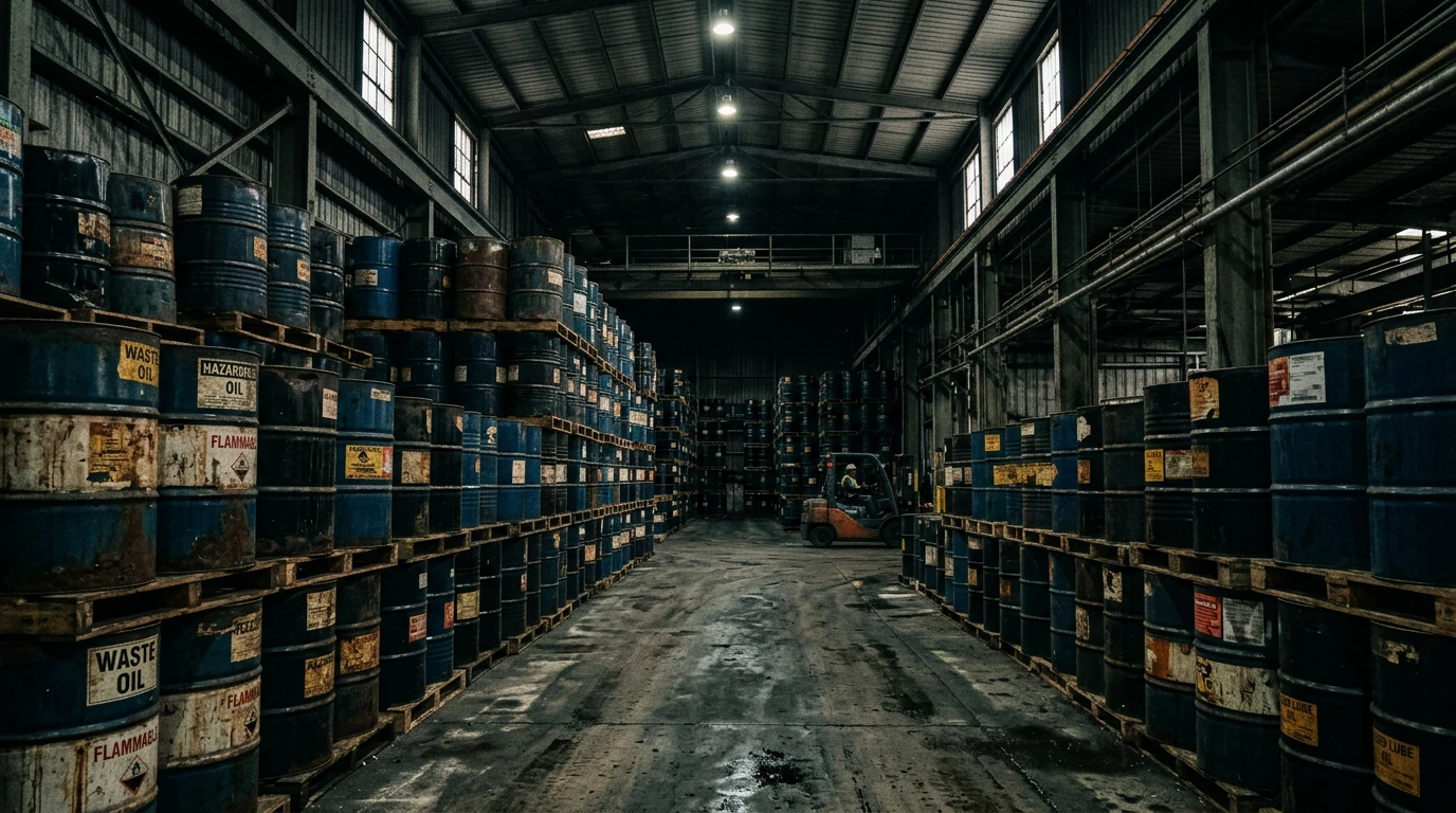 Waste oil and filters