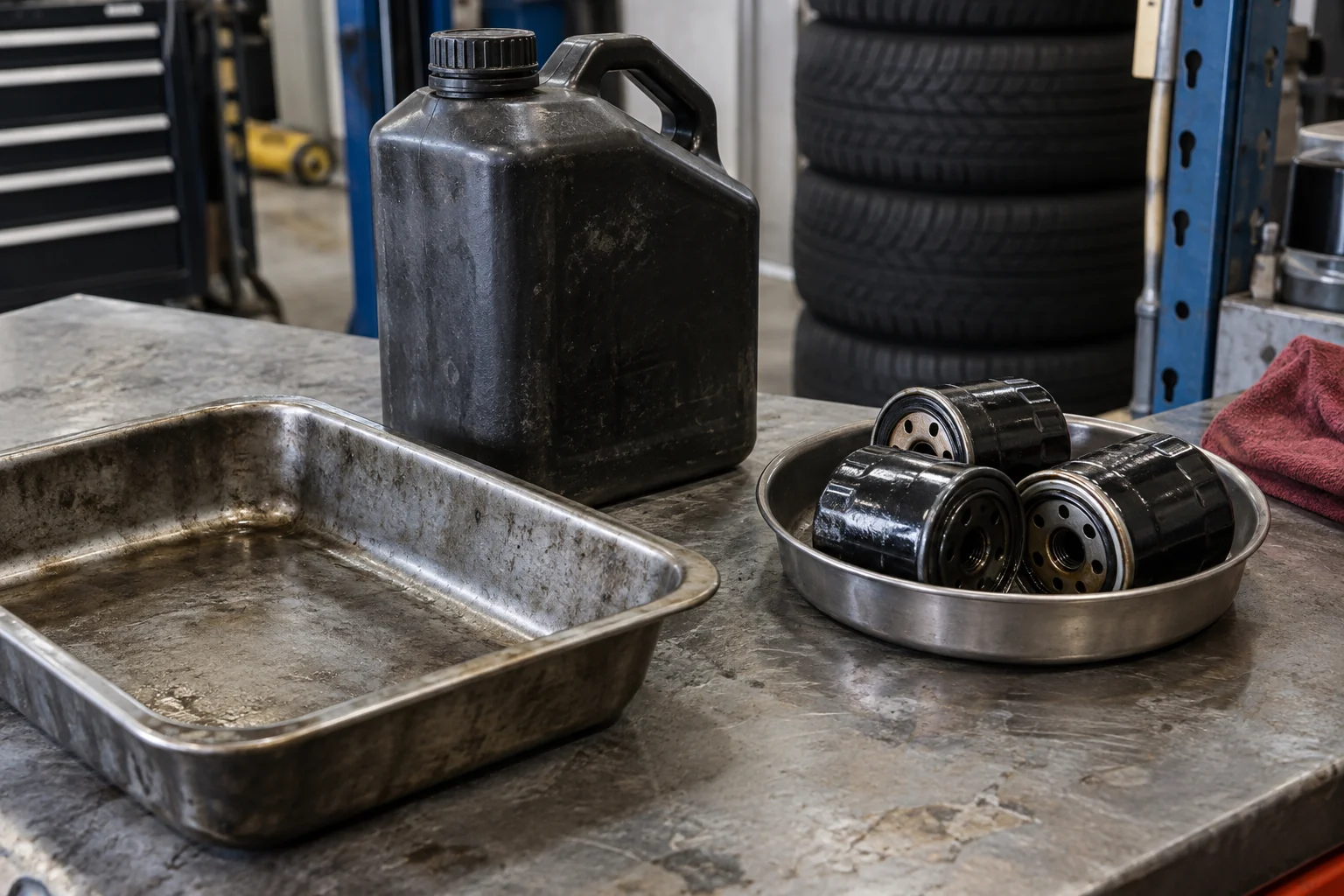 Illustrative scene for Car Dealership & Automotive Workshop Waste Management
