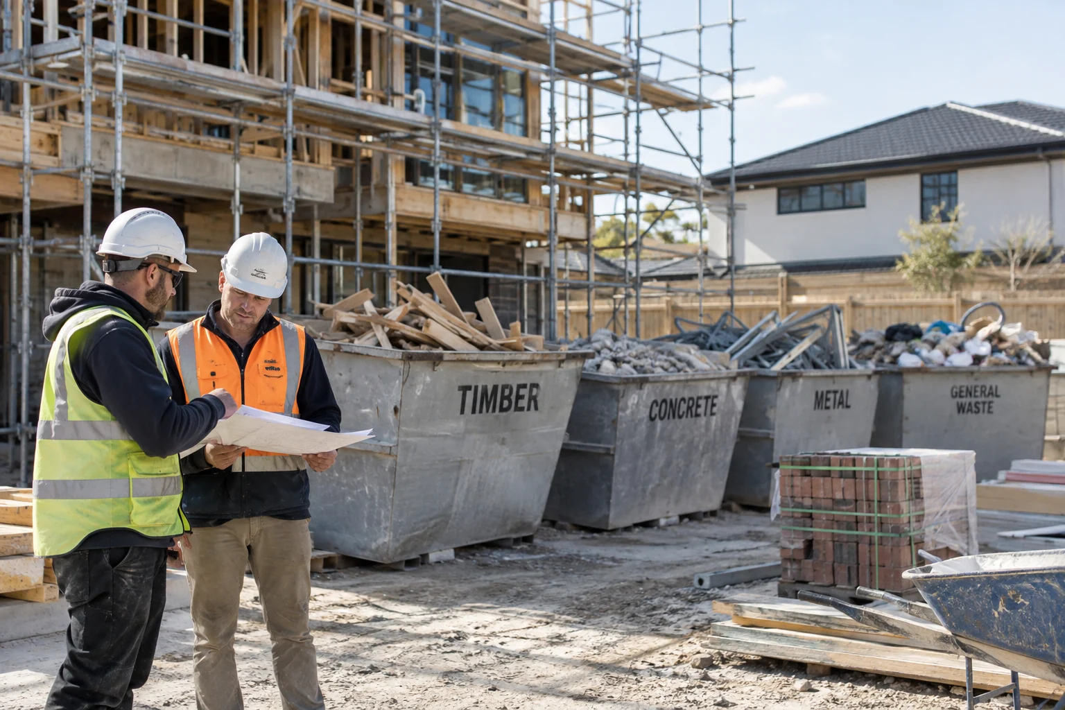 Illustrative scene for Construction Site Waste Management Plans in Victoria