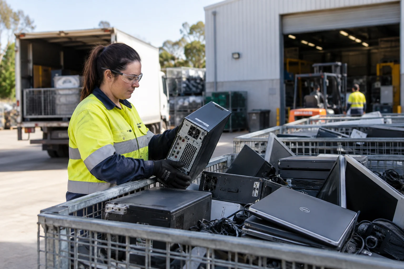 Illustrative scene for E-Waste Disposal for Businesses: Rules and Options in Australia