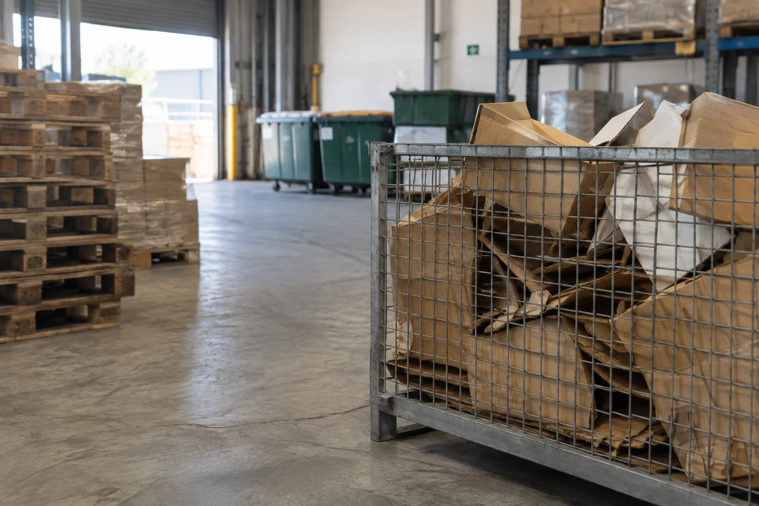 Illustrative scene for Warehouse and Distribution Centre Waste Guide for Melbourne