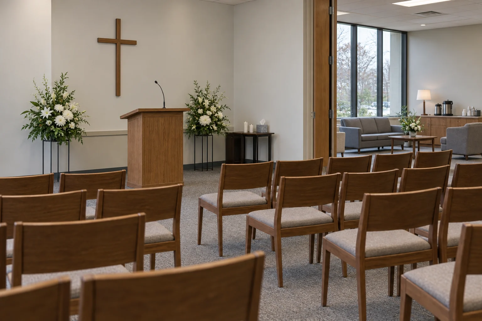 Illustrative funeral homes premises