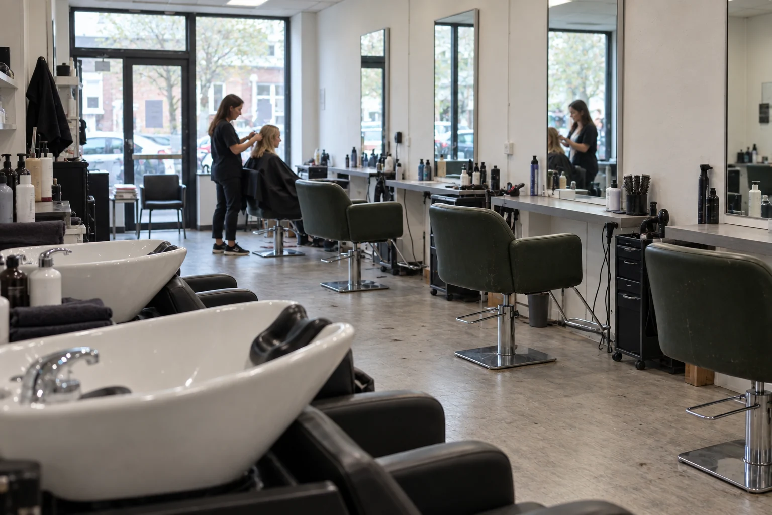 Illustrative hair salons & beauty premises