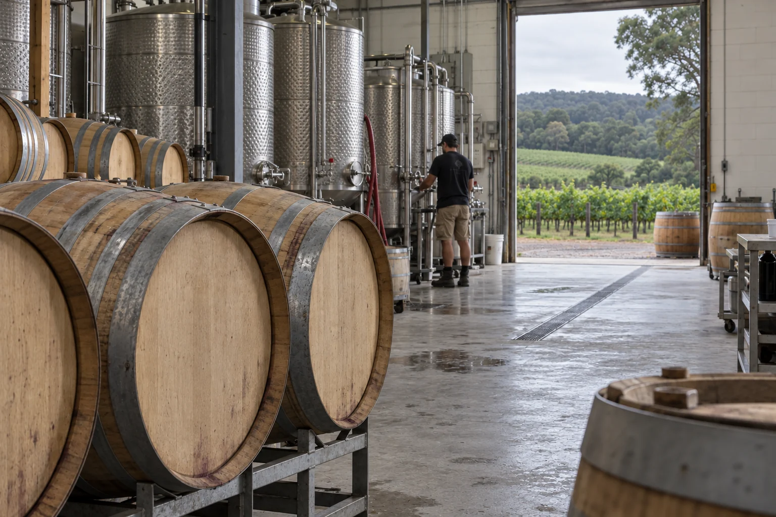 Illustrative wineries premises