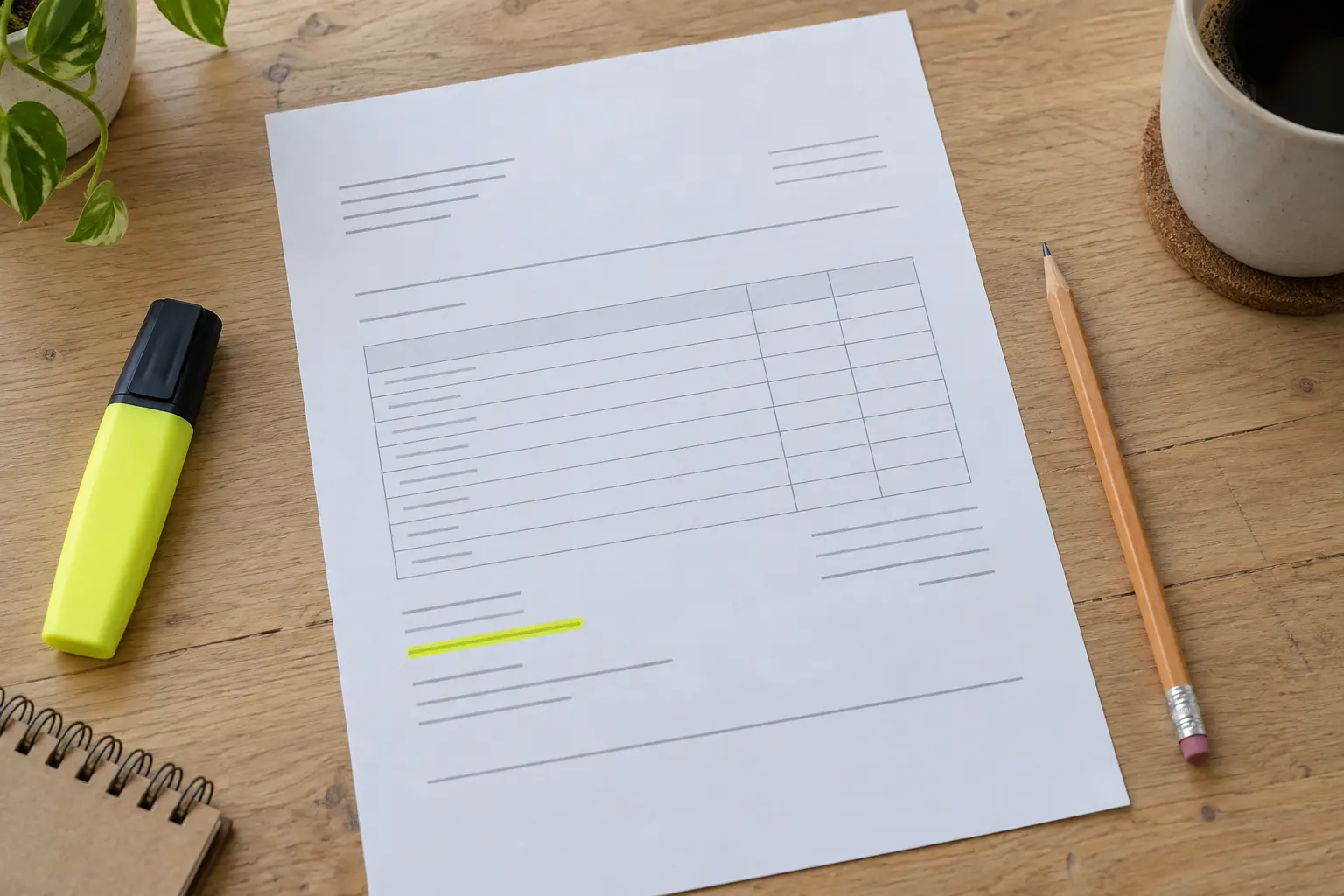 Illustrative scene for How to Read Your Waste Invoice Line by Line