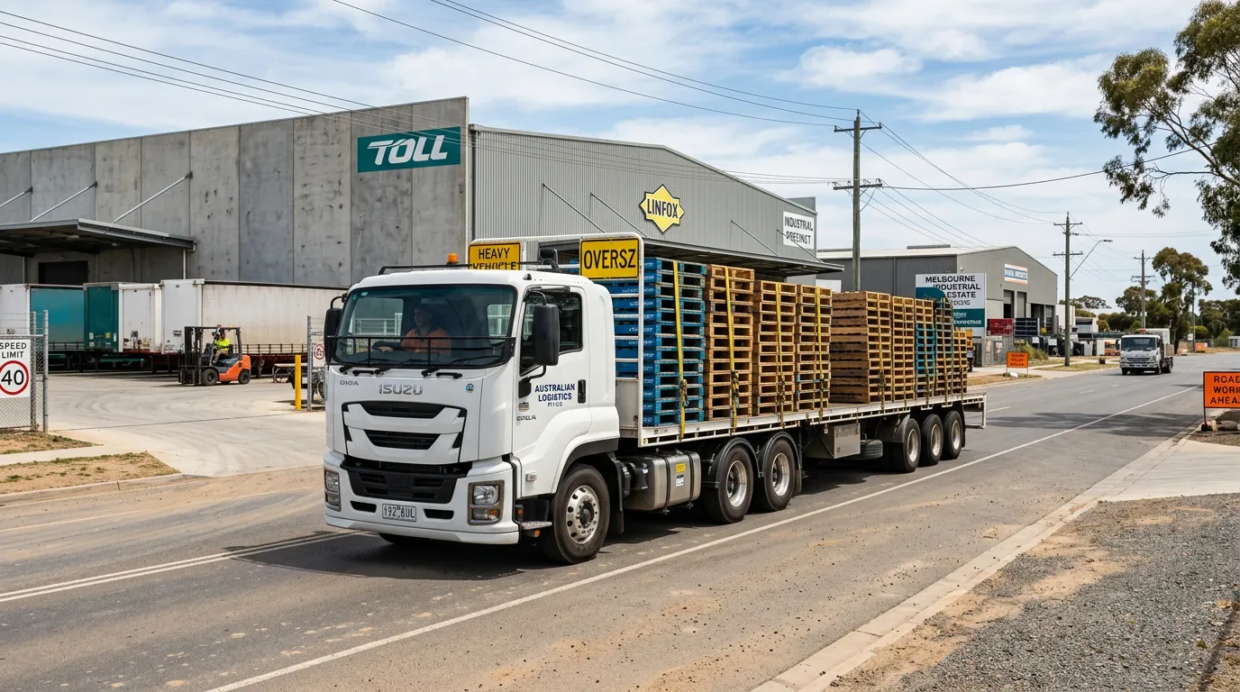 Pallet collection truck